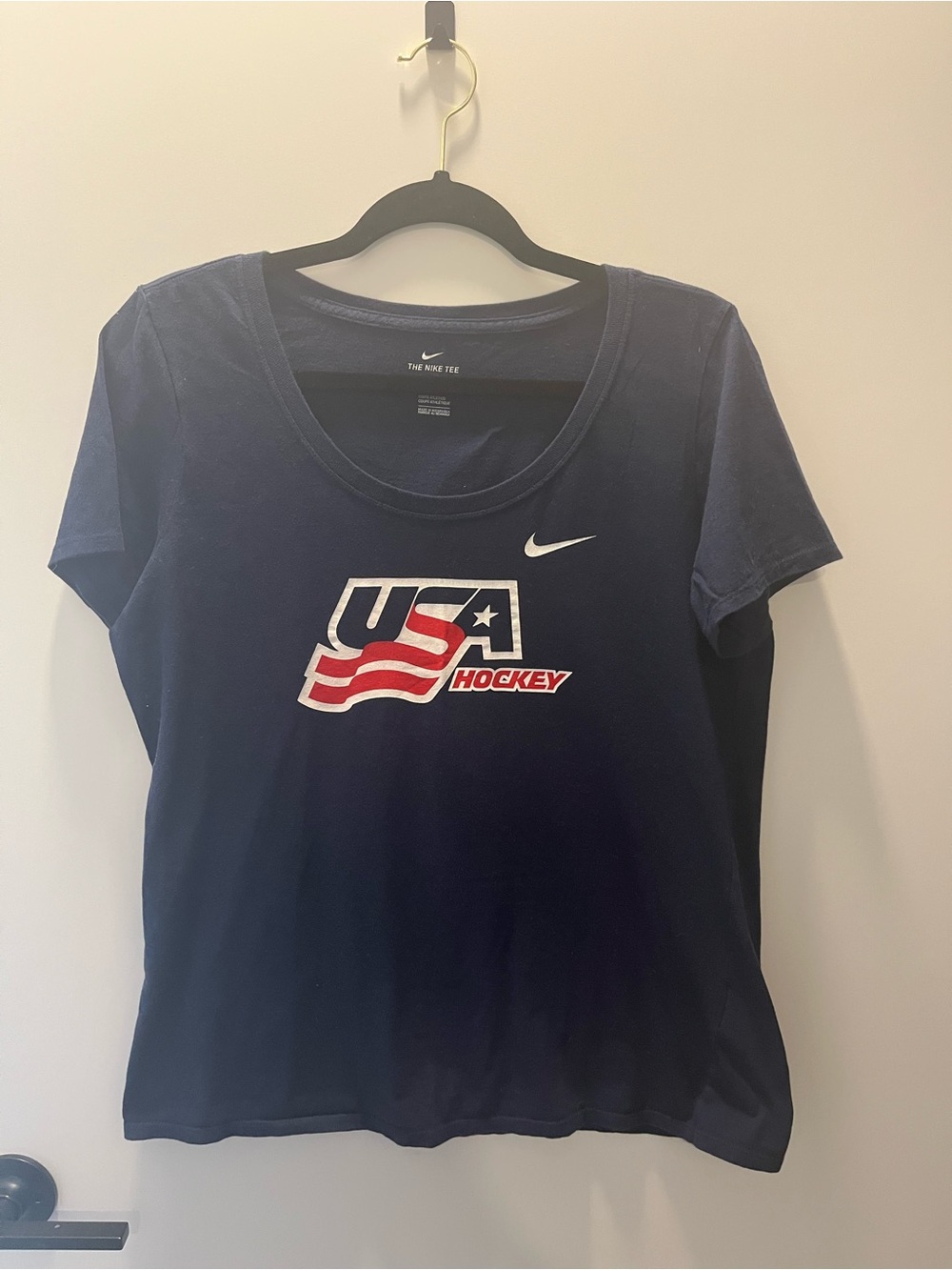 Nike Women's Navy USA Hockey Graphic Tee